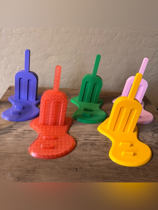 Hand Crafted Other - 3D Printed Colorful Melting Popsicle Phone Stand Choose ONE NEW